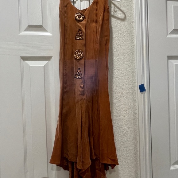 Sue Wong Copper Halter Top Shorts - Picture 1 of 7